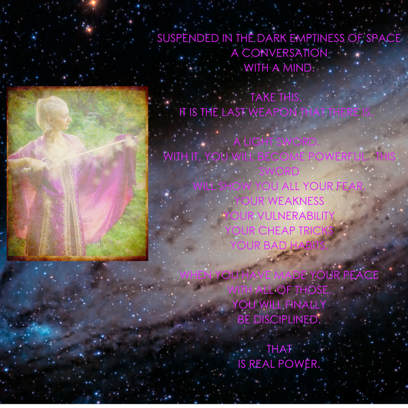 suspended-in-the-dark-emptiness-of-spacea-conversationwith-a-mind-take-this-it-is-the-last-weapon-that-there-is-a-light-sword-with-it-you-will-become-powerful-this-swordwill-show-you-all-your-fea